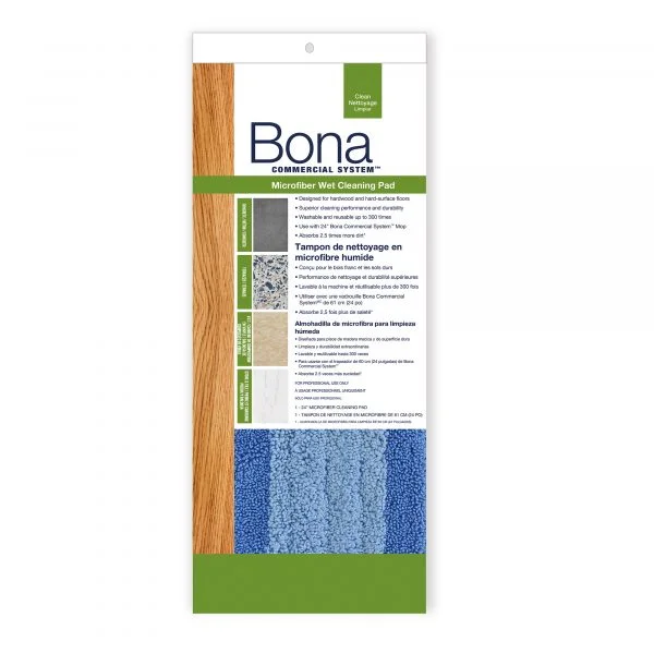 Bona Commercial System Microfiber Wet Cleaning Pad