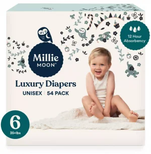 Millie Moon Luxury Diapers (54ct) - SIZE 6