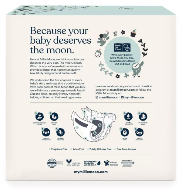 Millie Moon Luxury Diapers (54ct) - SIZE 6 - Image 2