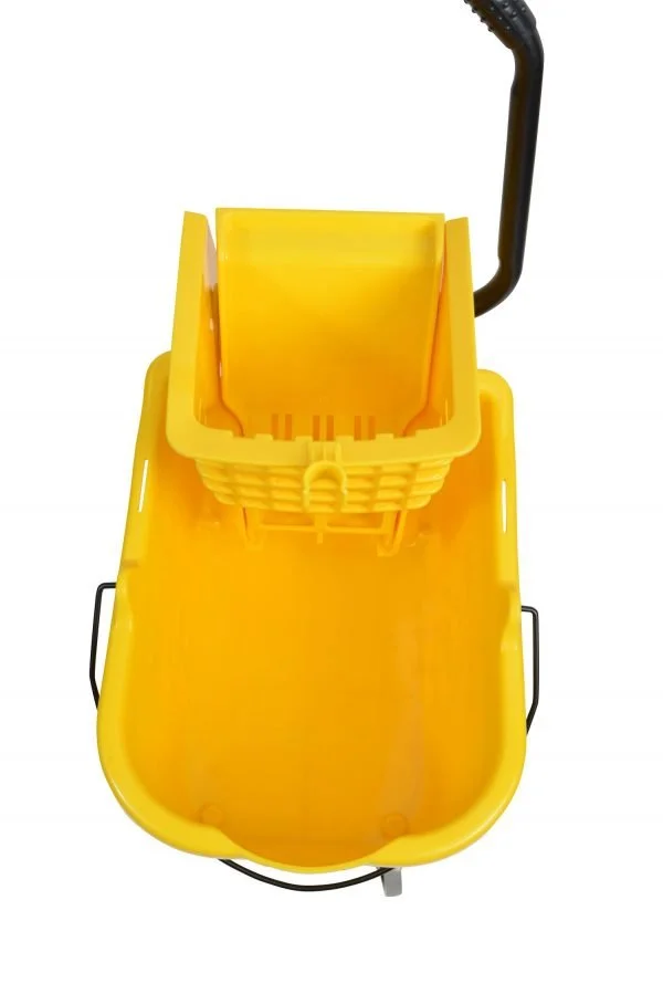 35QT Yellow Mop Bucket & Side Press (Wringer Combo) - Image 3