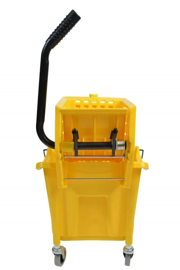 35QT Yellow Mop Bucket & Side Press (Wringer Combo) - Image 4