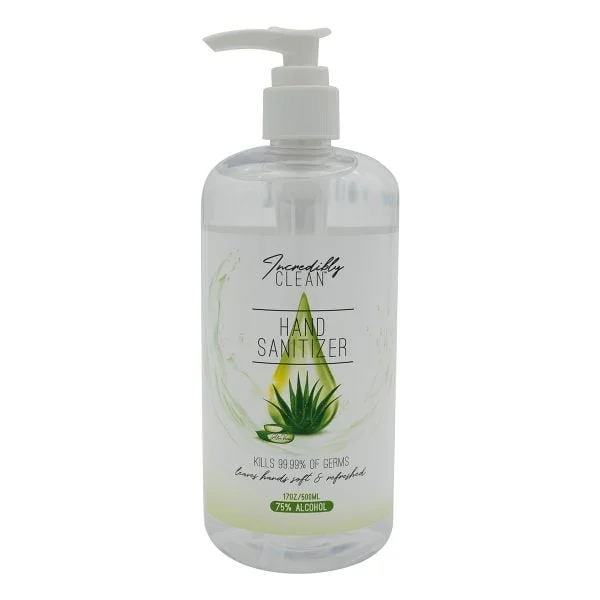 Sanitizer Gel, Incredibly Clean  - 17 oz