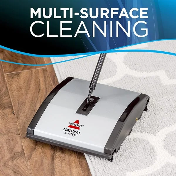 Natural Sweep Carpet & Floor Manual Sweeper - Image 3