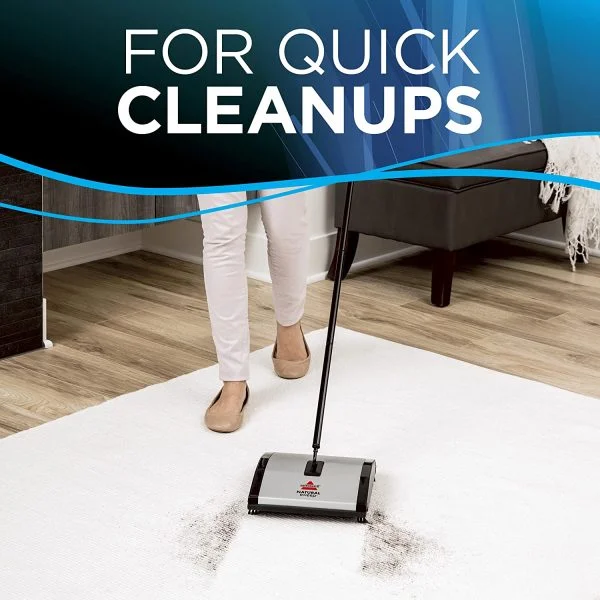 Natural Sweep Carpet & Floor Manual Sweeper - Image 4