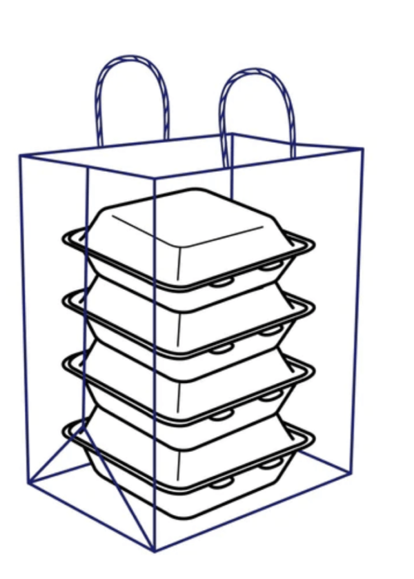12"x9"x16" Twisted Handle Bag (200/cs) - Image 2