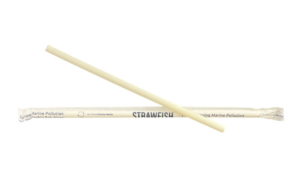 8.5" x 8mm Wrapped Natural Straw (5,000/cs)