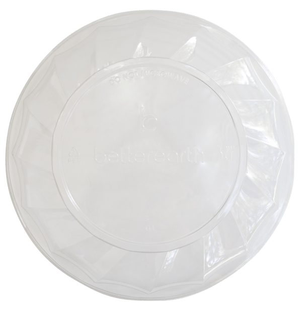 24-48oz Round Bowl Lid, PLA (400/cs)