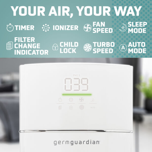 GermGuardian Hi-Performance Console Air Purifier - Image 5